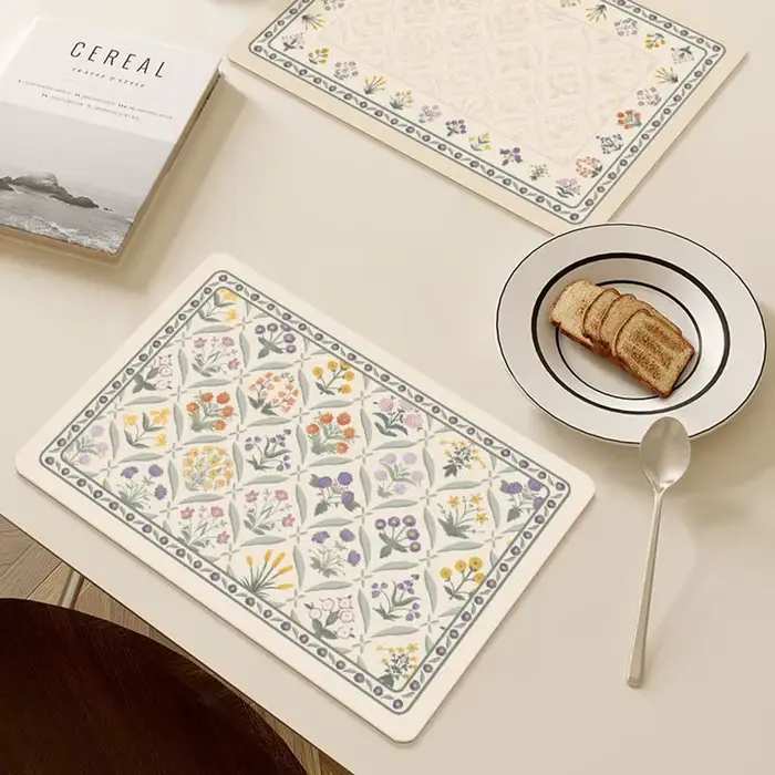 Ensemble de sets de table en PU de pays français – Tapis