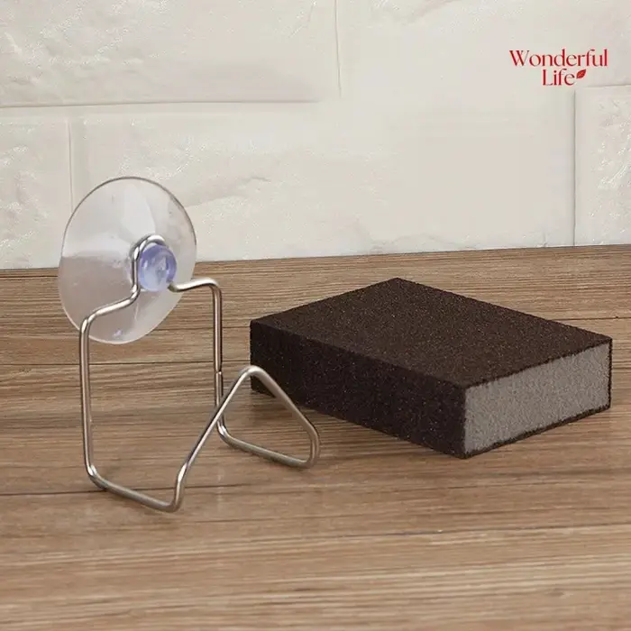 Égouttoir à ventouse en acier inoxydable