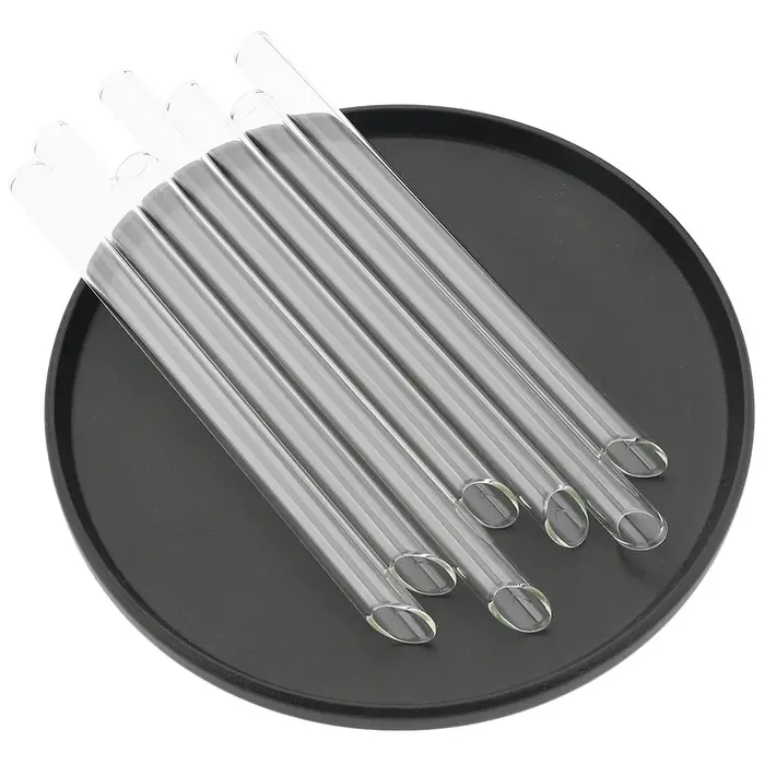 Pailles en verre borosilicaté réutilisables