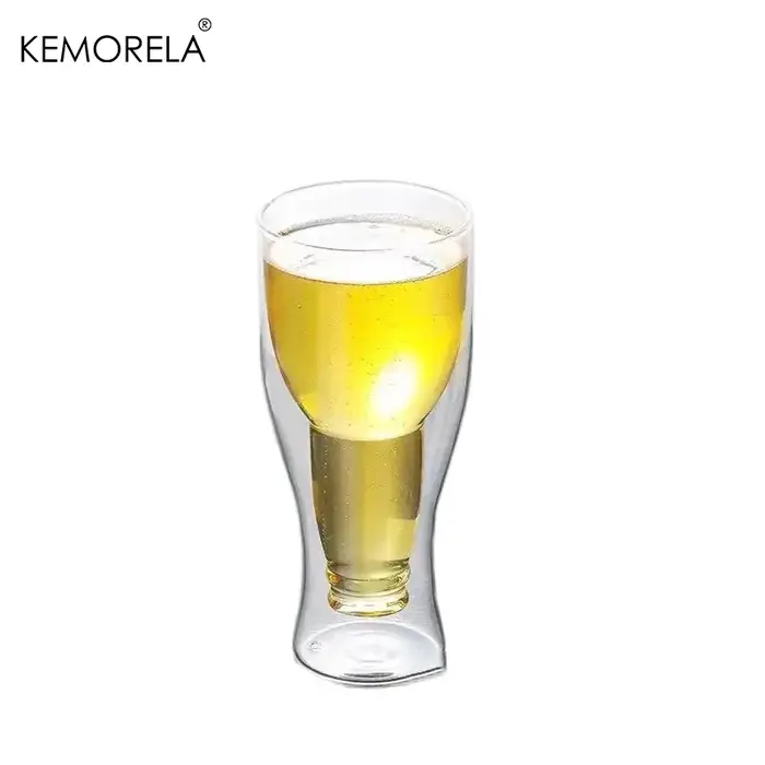 Bouteille de vin créative modèle tasse en verre