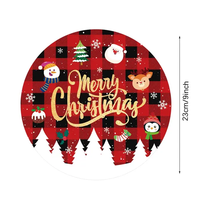Vaisselle jetable de joyeux noël