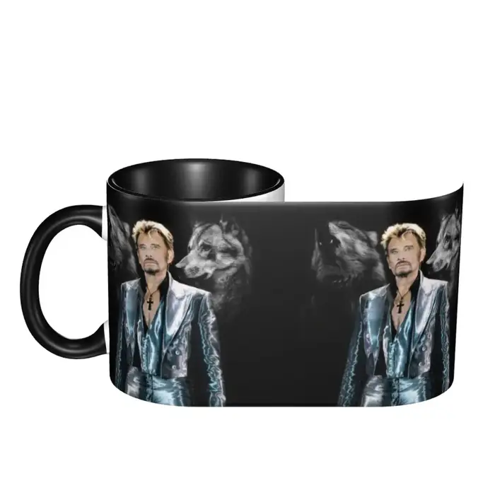 Johnny Hallyday – tasse de chanteur de musique