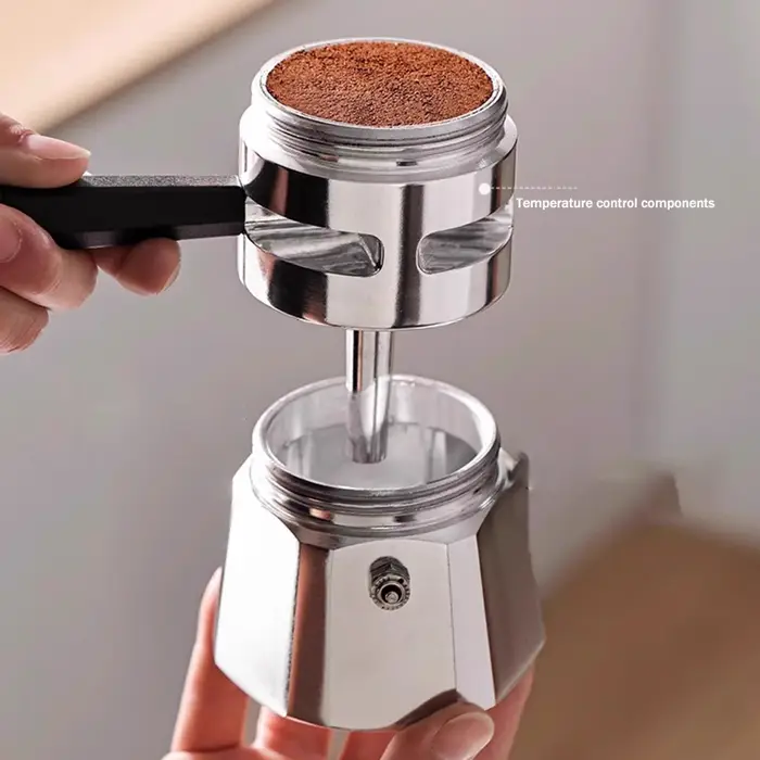 Pot Moka à Double Valve à température constante