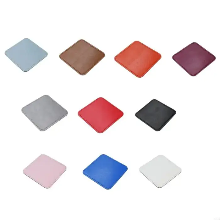 Sous-verres carrés en PU résistant à chaleur