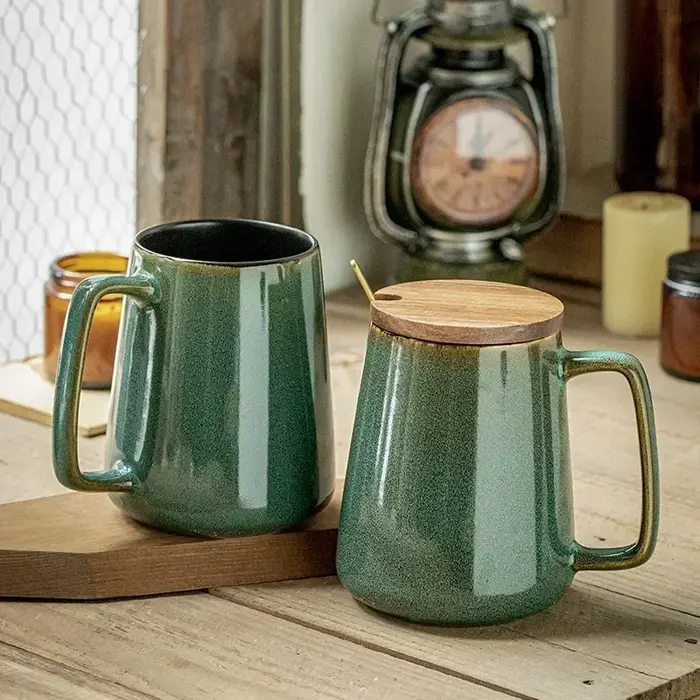 Grands tasses à café en céramique de 24OZ/700ml avec poignée