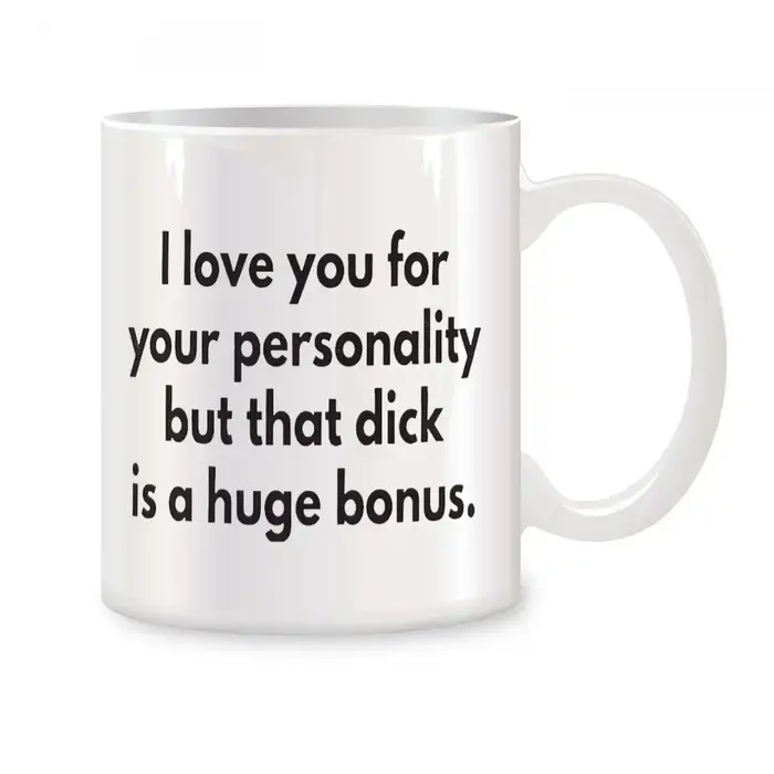 Tasses à café originales « I Love You For Your Personality », cadeau personnalisé, tasses amusantes,