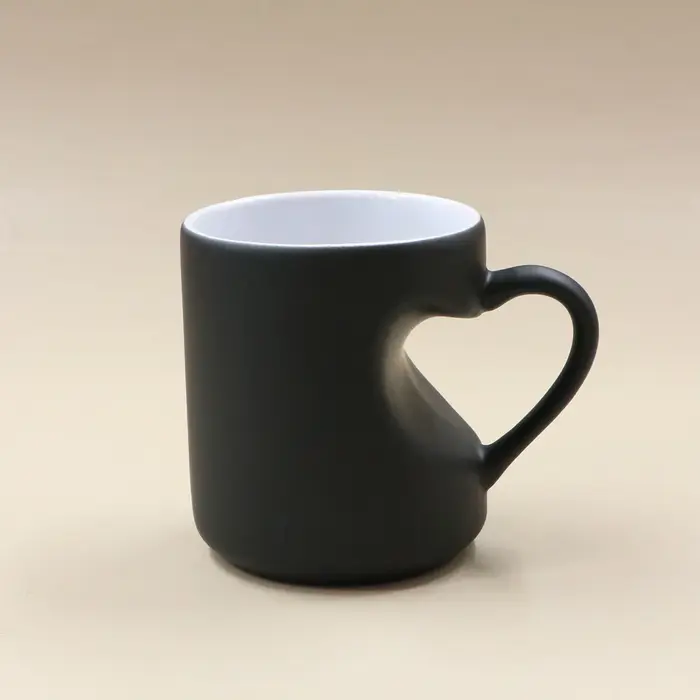 Mug à café personnalisé changeant de couleur avec photo et texte, tasse révélatrice de chaleur perso