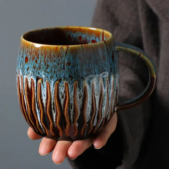 Tasse à café créative à changement de four de 600ml