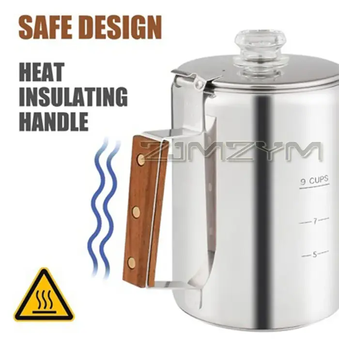 Cafetière Portable en acier inoxydable