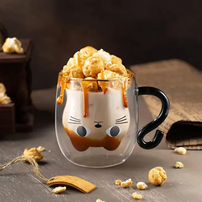 Tasse à café queue de chat