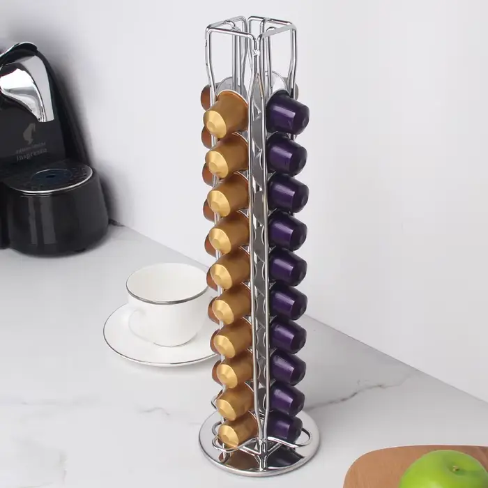 Support rotatif pour 40 capsules de café Nespresso