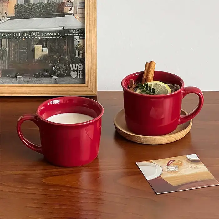 Tasse à café en céramique rétro simple
