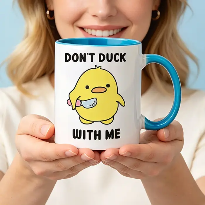 Mug « Ne te laisse pas emporté par moi » - Mug drôle de canard - Tasse à café - Mug