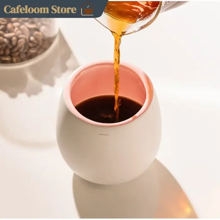 Timemore × Ni Wares Tasse de dégustation en céramique à double rebord pour espresso