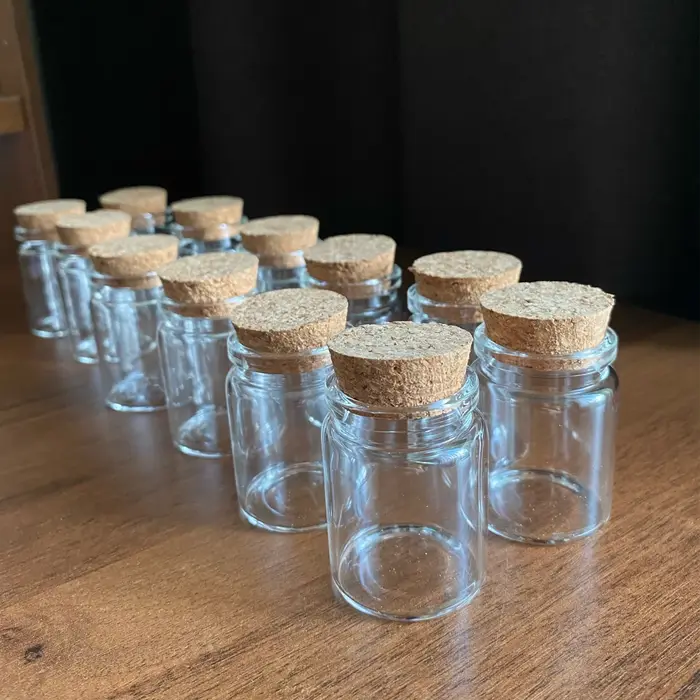 Bocaux en verre transparent