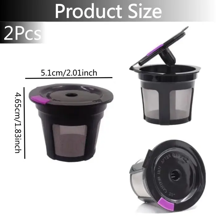 2 tasses K réutilisables pour Keurig 2.0 et 1.0