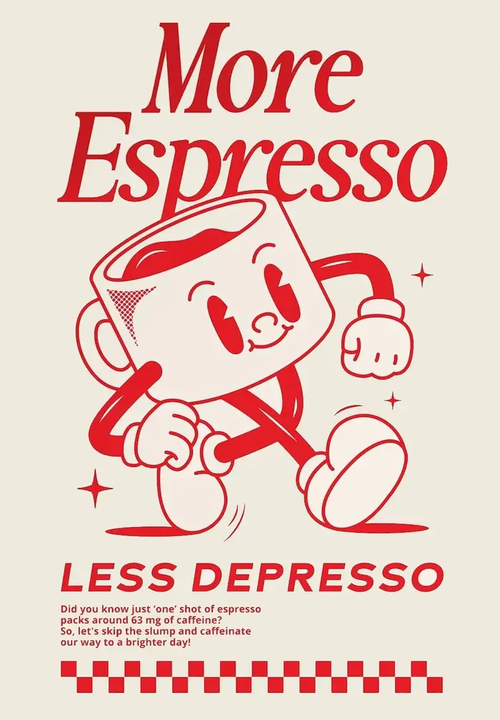 Plus expresso moins de expresso Funky café café citations affiche impression toile peinture mur Art