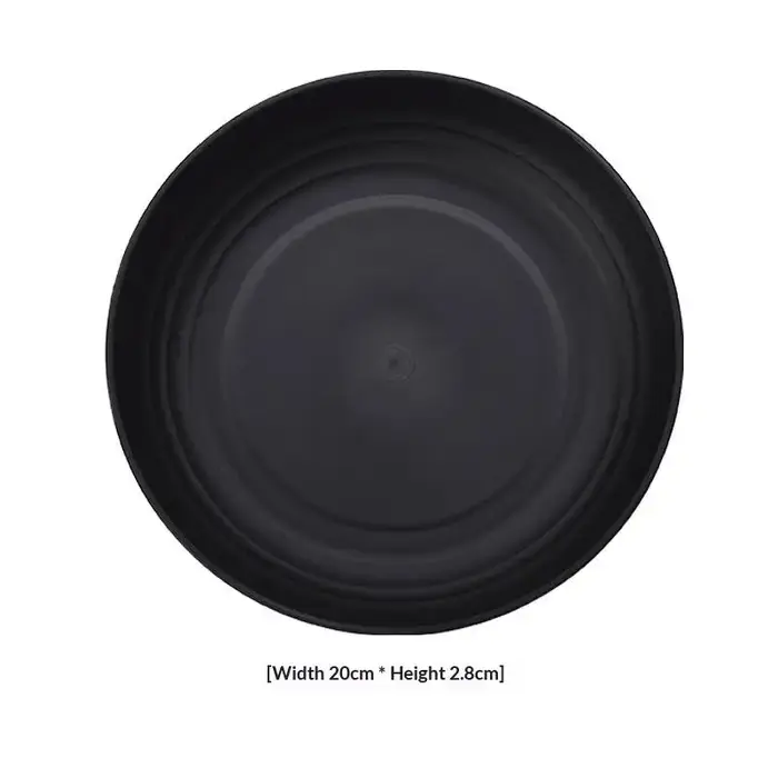 Assiettes rondes en plastique PP, une par paquet, adaptées aux pique-niques en plein air et au campi