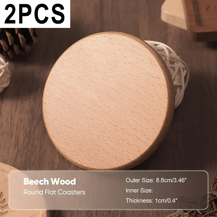 Coaster Gift 2 pièces gratuit personnalisé gravé sous-verres en bois avec rainure sur mesure pour cadeau de mariage cadeaux d'anniversaire de couple