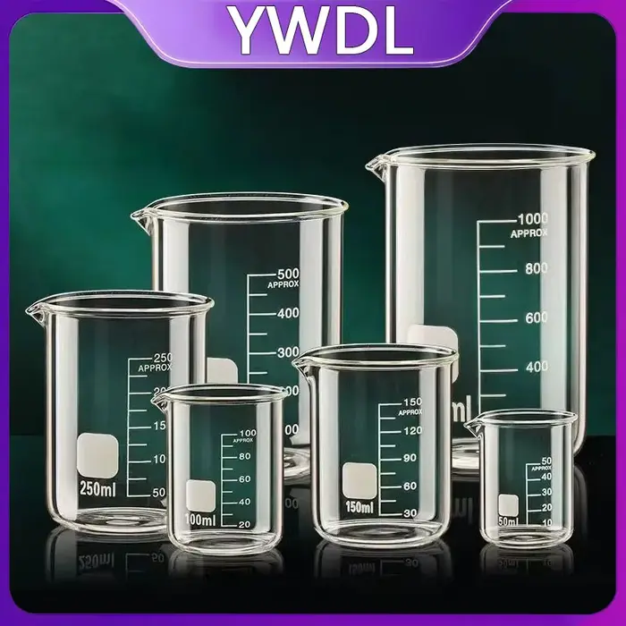 Bécher en verre borosilicate résistant à la chaleur YWDL