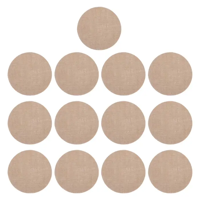 Lot de 13 sets de table ronds en toile de jute rustique de 12 pouces pour mariage champêtre et réunions à la ferme