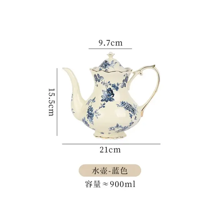 Tasse à café rétro européenne et ensemble de thé de l'après-midi