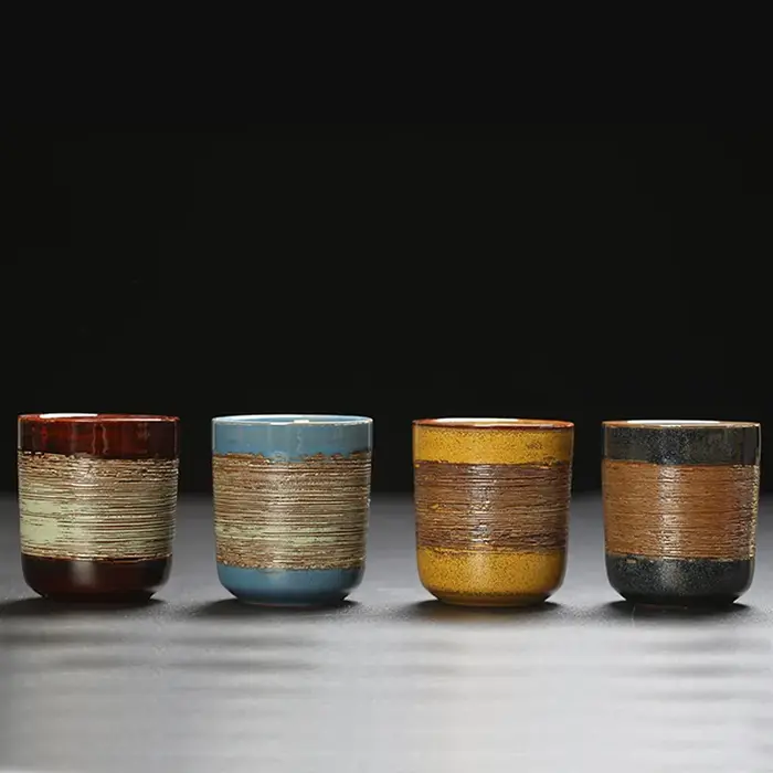 Tasse à thé brossée au four japonais
