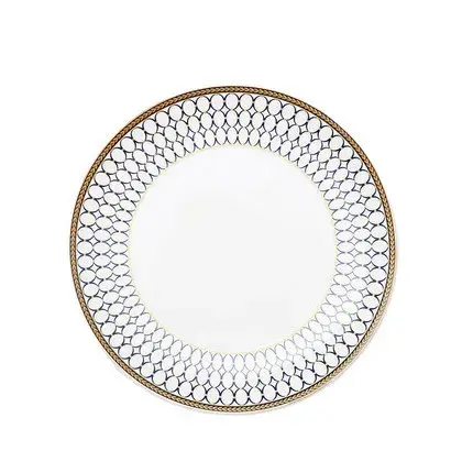 Assiette à dîner de luxe légère, assiette de service en verre, vaisselle décorative de fruits à sala
