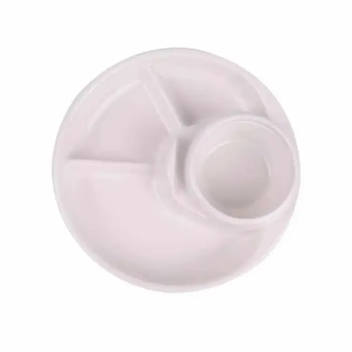 Assiette divisée pour petit déjeuner de 21cm