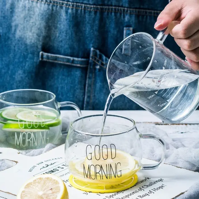 Tasse à café et thé en verre créative