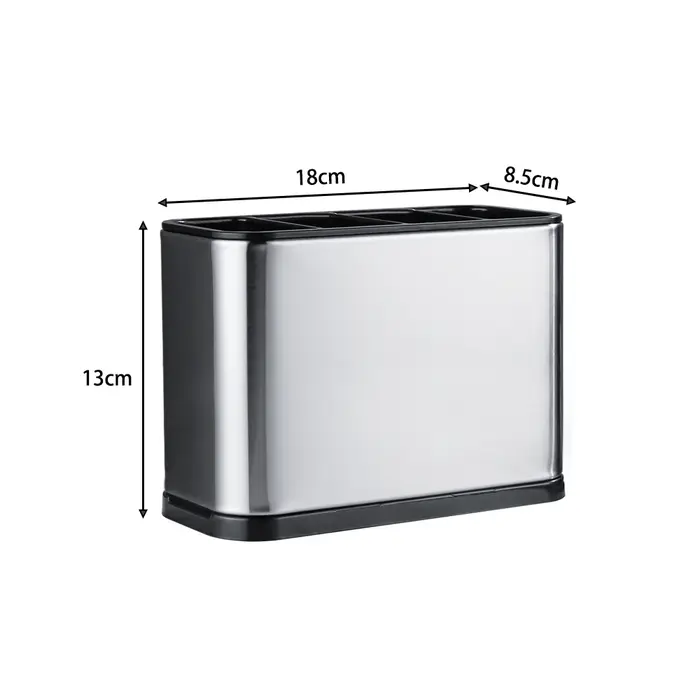Support de rangement de couverts de cuisine en acier inoxydable