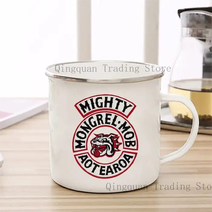 Mongrel Mob tasse émaillée