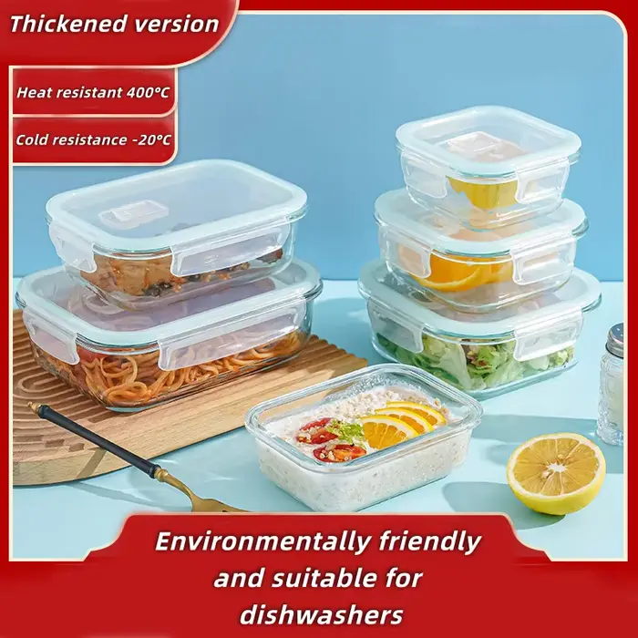 Boîtes de conservation alimentaire en verre