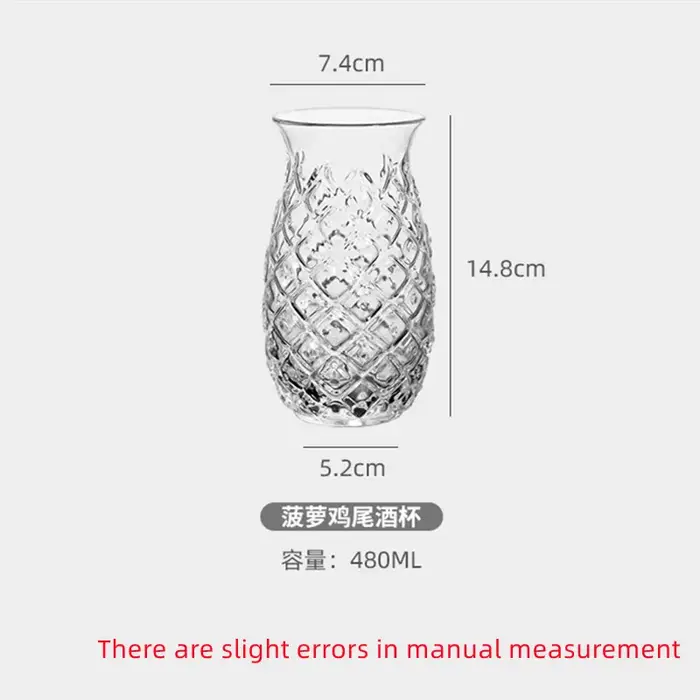 Verre à cocktail créatif en forme d'ananas