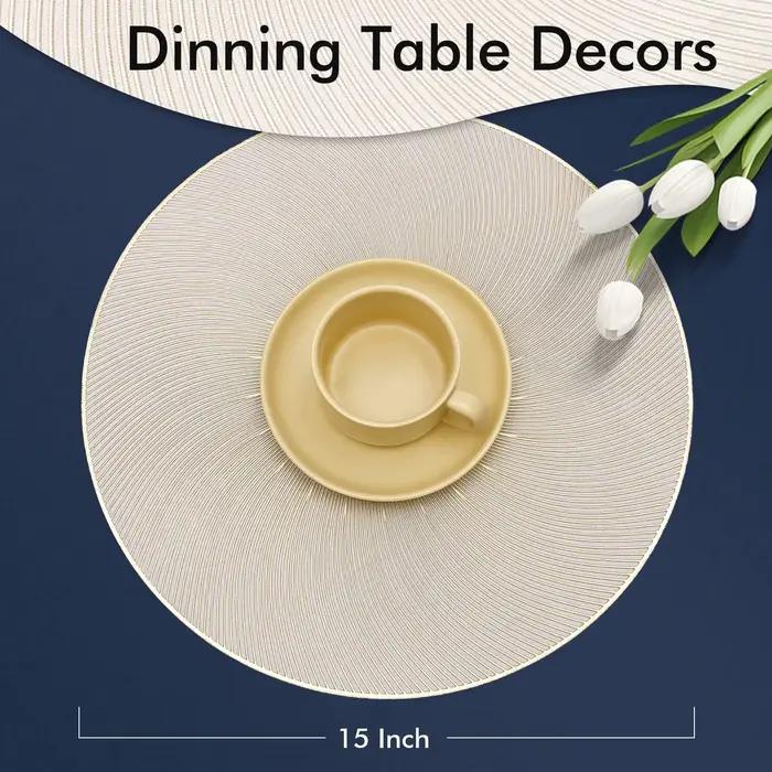 Sets de table ronds pour table à manger