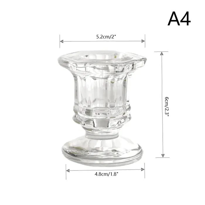 Bougeoir en verre décoratif nordique, porte-bougie romantique, accessoires de bureau, centres de tab