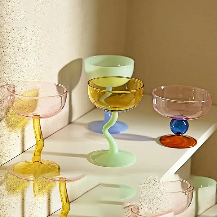 Bol rond gobelet Dessert tasse en verre