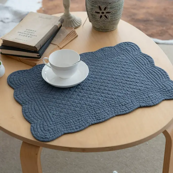 Napperons matelassés lavables-13x18 pouces napperons rectangulaires pour Table de cuisine-100% tapis