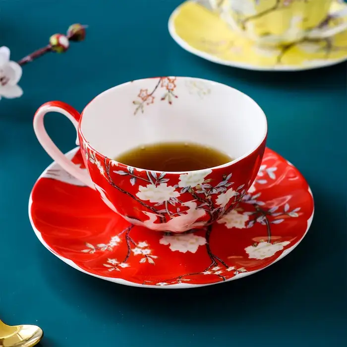 Ensemble de tasses à café de style britannique