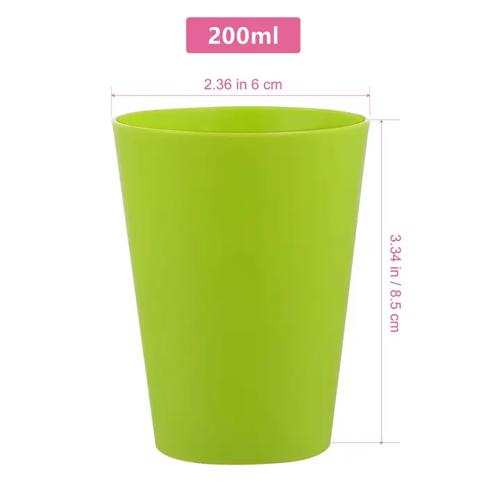 Paquet de 15 gobelets à boire en plastique incassables