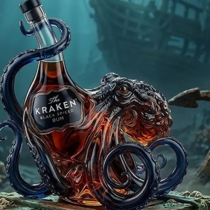 Carafe à whisky Kraken Octopus