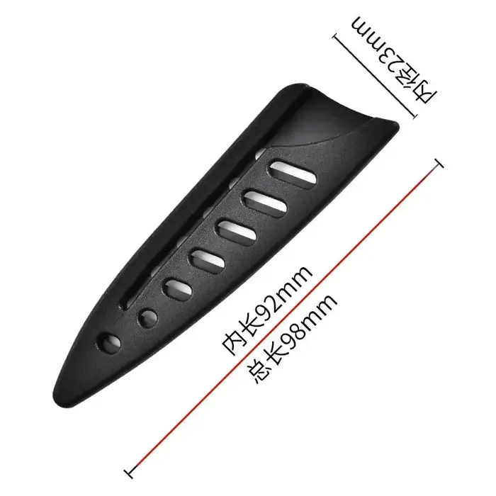 Couvre-couteaux de cuisine en plastique noir, gaine de différentes tailles, protecteur de lame de co