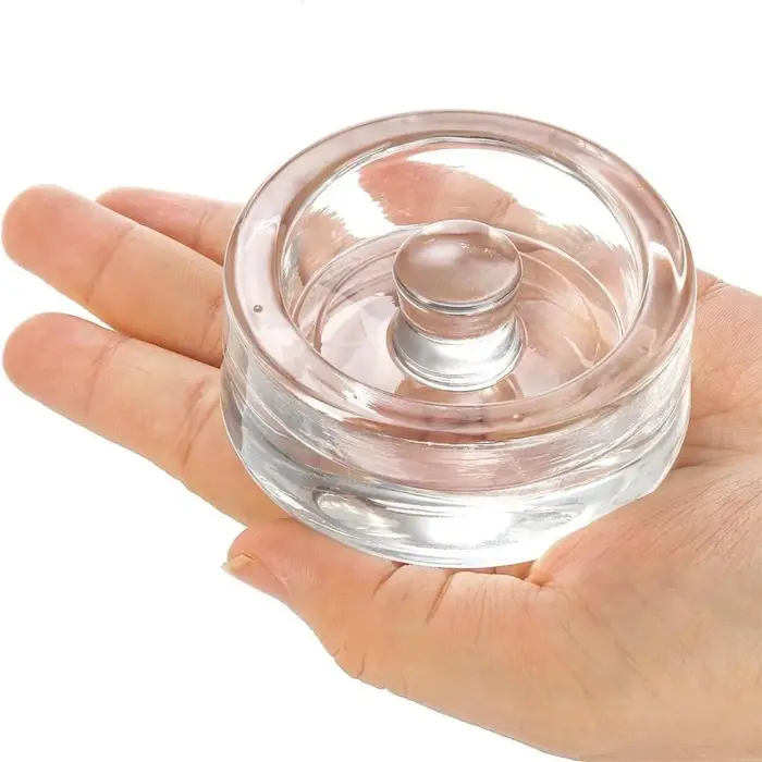 1/2/4 Pièces Poids de Fermentation en Verre Transparent avec Poignée pour Bocaux à Large Ouverture et Couvercles