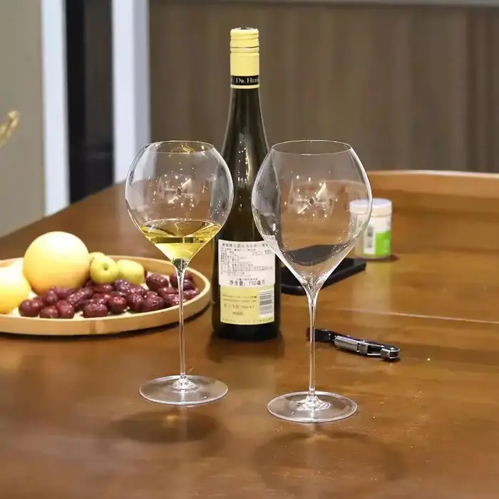 500ml Large Ultra-thin Sheer Red Wine Glasses White