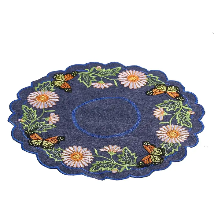 Polymères ronds en tissu pour table à manger de luxe