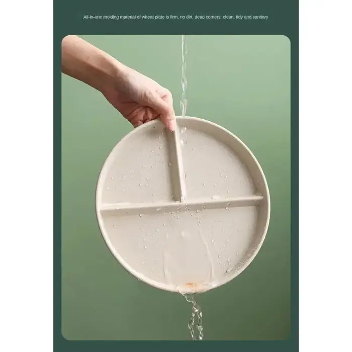 Assiettes rondes réutilisables pour adultes