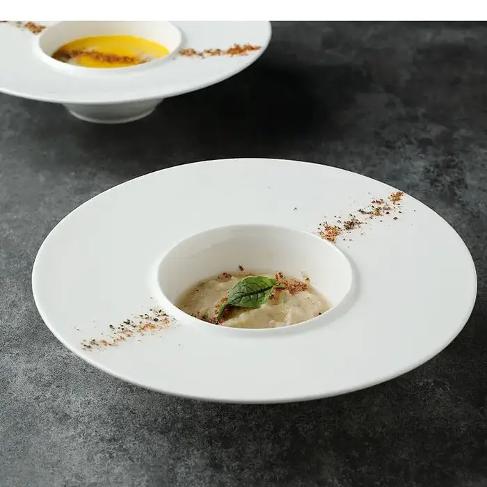 Assiette à dîner ronde en céramique
