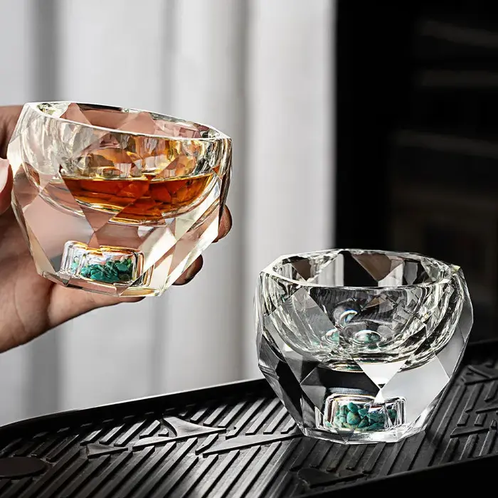 Verres à Shot en diamant à facettes de 50ML
