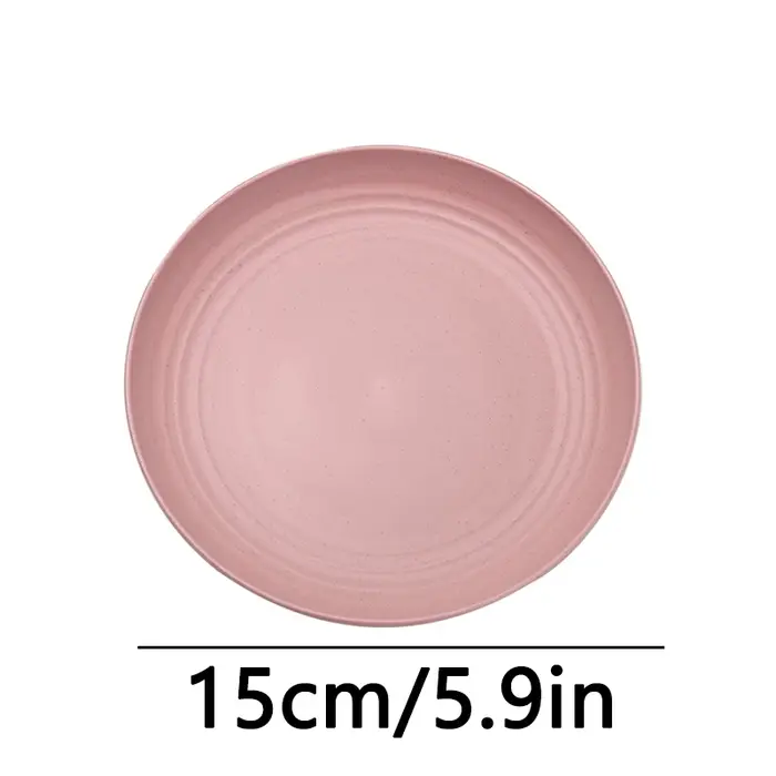 Assiette à fruits, assiette à dessert ronde pour salade, assiette en plastique pouvant être utilisée