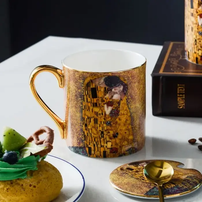 Klimt Kiss tasses à café os chine